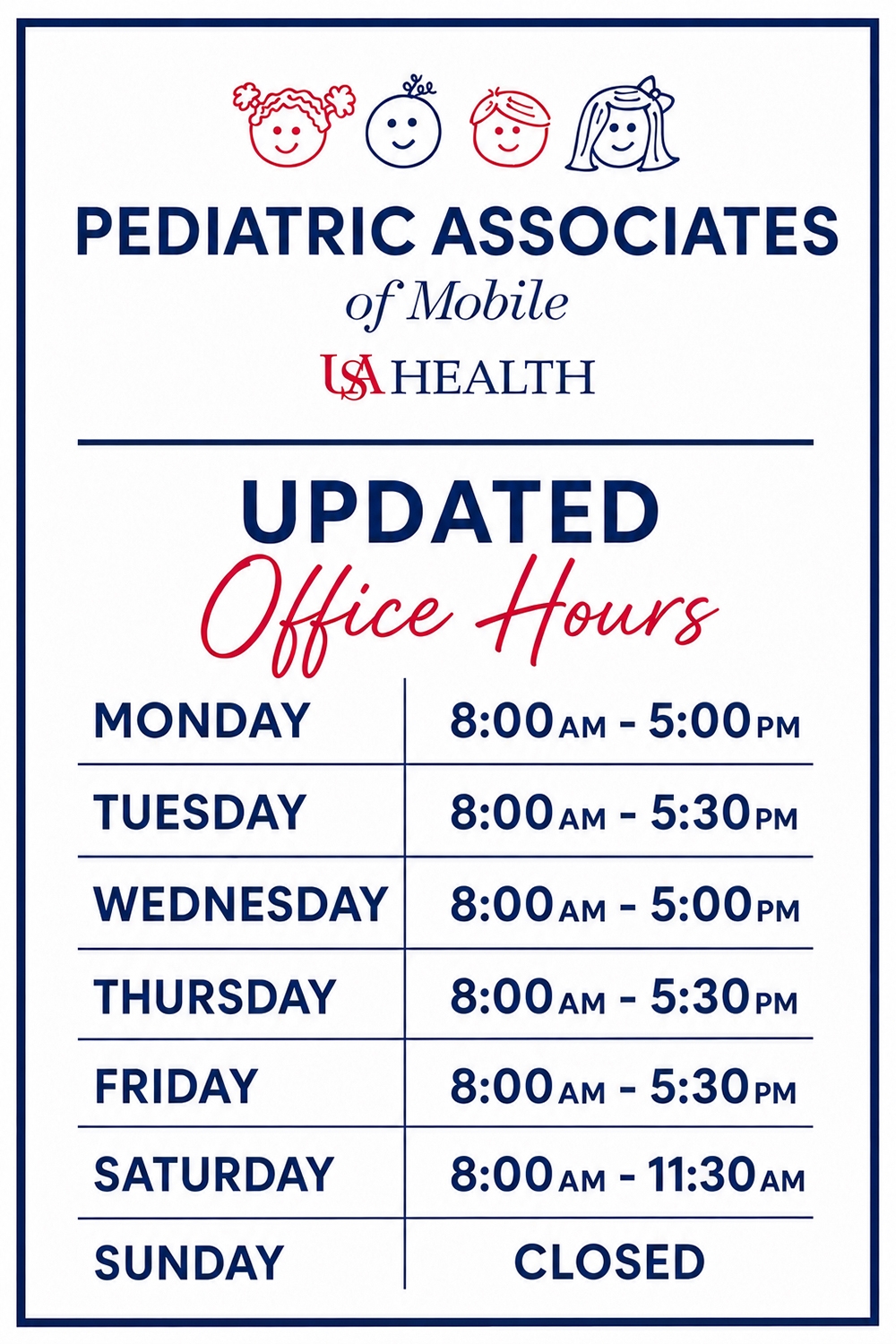 updated hours graphic